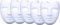 meioro DIY Livre Blanc Masques Pulpe Blanc Masque Peint À La Main Personnalité Créative Conception Libre (Visage en V,5 pièces)