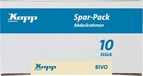 Kopp Profi-Pack:10 Abdeckrahmen für senkrechte und waagerechte Installation,1-fach, Rivo anthrazit, 404515058