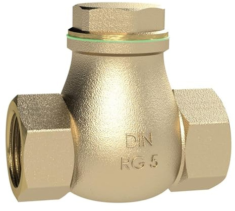RIEGLER 158074-RK34RG Rückschlagklappe, DN 20, Rotguss, G 3/4, PN max. 16 bar, 1Stk