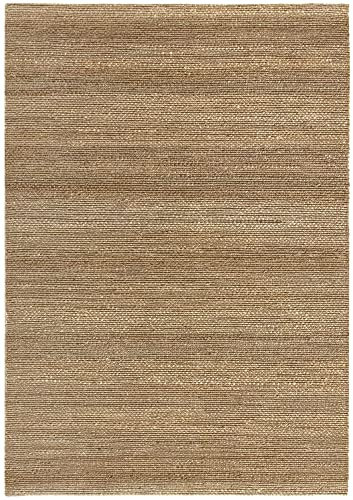 HAMID - Juteteppich,Giralda Teppich 100% Natürliche Jutefaser Handgewebt, Weicher Teppich und Hohe Festigkeit, Wohnzimmer, Esszimmer, Schlafzimmer, Flurteppich - Natürlich (230x160cm)