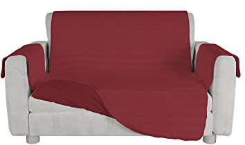 MB HOME Rutschfester Sofa Schonbezug Cozy, Bordeaux, Zweisitzer