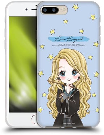 Head Case Designs Offizielle Harry Potter Luna Lovegood Deathly Hallows XXXVII Gelhülle [Militärischer Schutzgrad] Kompatibel Mit Apple iPhone 7 Plus/iPhone 8 Plus Und Kompatibel Mit MagSafe