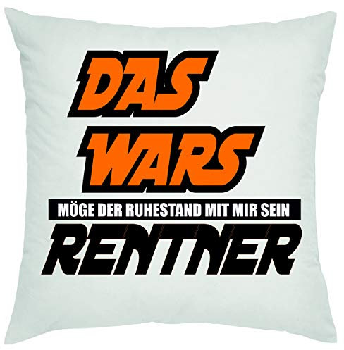 Crealuxe Das Wars, möge der Ruhestand mit dir Sein - Rentner Zierkissen, Sofakissen, bedrucktes Kissen, Bauwollkissen
