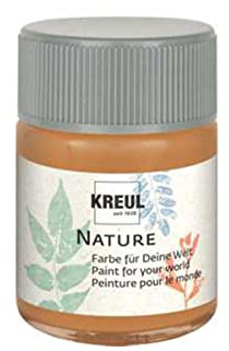 KREUL 49430 - Nature Lehmerde im 50 ml Glas, wasserbasierte Farbe, aus nachhaltigen, natürlichen Rohstoffen, cremig, schnelltrocknend und lichtecht, für zahlreiche Untergründe