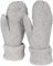 styleBREAKER Damen warme Winter Strick Fäustlinge, Handschuhe mit Rauten Muster, Thermo Fleece, Strickhandschuhe 09010031, Farbe:Hellgrau