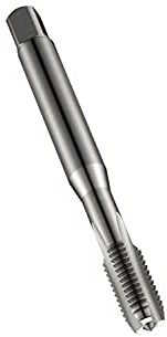 Dormer Maschinengewindebohrer E200M2 Serie E200 HSS-E-PM mit gerader Nut, metrisch mit heller Oberfläche, DIN371 Standard, M2 x 0,40 mm Gewinde, 45 mm Länge