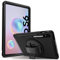 Coque Protection Intégrale Anti-Chocs, Protection d'écran intégrée, Coque Complète Face Avant et arrière avec Support (Couleur Noir) pour Samsung Galaxy Tab S6 10.5 SM-T860