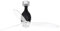 Faro Barcelona 32026-10- MINI ETERFAN LED Ventilador de techo negro brillo/transparente con motor DC