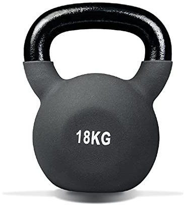 PIAOLING Fitness-Kettlebell, Damen-Home Fitness-Ausrüstung DIP-Gusseisen-Männer tragbare Kettlebell 4/6/8/10 / 12kg Rutschfester Griff (Größe : 18kg)
