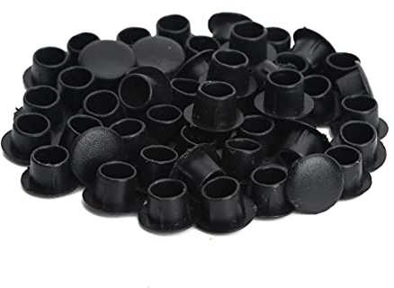 Agoky 50/100 Pcs Plastic Innensechskant Abdeckkappe Sechskantschrauben Kappenschutz Schrauben Beschützer Ersatzteil Zubehör schwarz weiß blau grün gelb grau rot