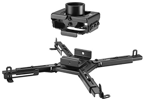 Maclean MC-913 Soporte Universal para proyector de Techo, Ajustable, de Acero, inclinable, Giratorio, 35 kg