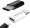 EasyULT Adattatore USB C [2 pezzi], adattatore USB tipo C a connettore micro USB, per New i/Pad, Samsung Galaxy S9/S8/Note 9/8, Huawei P40/Mate 20/10, Sony Xperia, LG etc(bianco nero)