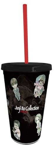 ABYstyle - JUNJI ITO Becher mit Strohhalm Art Chibi