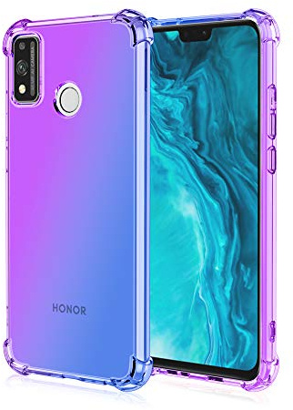 HUANGTAOLI Coque Compatible avec Honor 9X Lite, Dégradé de Couleur Coque Silicone Mince en TPU Souple Antichoc Bumper Etui Housse pour Honor 9X Lite