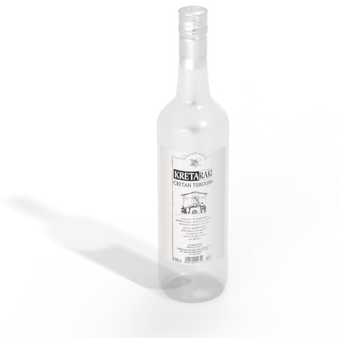 KRETARAKI | CRETAN RAKI |TRADITIONAL GREEK GRAPPA-LIKE BRANDY SPIRIT | CRETAN TSIPOURO | TSIKOUDIA | GREEK MARC GRAPE BRANDY| 40% ALC. VOL | 700 ml bottle