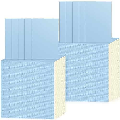 Handepo 100 Stück A5 Kraft-Notizbücher, liniert, liniert, Notizbücher, weicher Einband, Kraftpapier, Notizblock, Reisetagebuch, Tagebuch, Memo für Mädchen, Studenten, Büro, Schulbedarf (blau)
