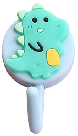 Wandhaken Wandgarderobe Kleiderhaken Tier-Wandhaken Für Schlüsselhalter, Mantel, Handtuch, Für Aufhängen, Kunststoff, Maskenhalter, Badezimmer-Organizer Garderobenleiste Garderobenhaken ( Color : Dino