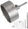 sourcing map Sega a tazza per calcestruzzo, diametro 130 mm, con punta in carburo, codolo rotondo, per calcestruzzo, cemento, mattoni, pietra, muri