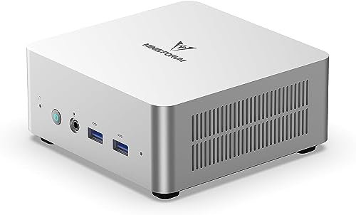 MINIS FORUM UN1265 Mini PC, Intel Core i7-12650H, 16 GB RAM, 512 GB SSD, 10 coeurs/16 Threads Ordinateur de Bureau, HDMI 2. 0/USB-C/DP 1. 4, 2,5 G RJ45 LAN, 5 Ports USB, Wi-FI 6E & BT 5.2