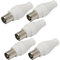 AERZETIX – C68986 - Lot de 5 fiche connecteur d'antenne mâle droit TV pour câbles coaxiaux - SAT adaptateur prise télé coupleur