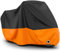 Favoto Funda de Moto Exterior Impermeable - Cubierta de Motocicleta XL Oxford Anti Polvo Protección UV con Orificio para Candado Hebilla a Prueba de Viento 220x105x125cm Naranja