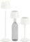 Northpoint 3in1 LED Tischlampe Flaschenleuchte max. 45cm hoch mit 3000mAh Akku 200lm warmweißes Licht (3000K) stufenlos dimmbar für Innen und Außen (Weiß)