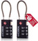 iXLOCK Lucchetto Combinazione Cavo TSA. Lucchetto Flessibile per Valigie e Bagagli da Viaggio. Lucchetto Cavo Acciaio con Combinazione per Armadietto Palestra. Nero 2 Pezzi