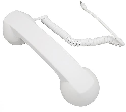 KIMISS Telefonhörer für Handliche Telefonhörer Usb Retro-Telefonhörer mit ABS-Kabel, Kabelgebunden, 3,5-mm-Stecker, Retro-Telefonhörer für Smartphone, Computer, Mobiltelefon (#1)