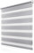 Doppelrollo Klemmfix ohne Bohren 105x110cm(BxH), Rollos für Fenster ohne Bohren Hellgrau, Duo Rollo Klemmrollos, Lichtdurchlässig & Sichtschutz,Fenster Rollos für Innen