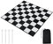 Yuxung 9x9ft Giant Chess Game Mat Nylon Board Mat for Outdoor with 4 Ground Nails and Storage Bag, Compatible with 25 37 49 Inch Giant Chess Sets and 10 Inch Large Checkers, Checker Not Included