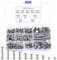 310 Pcs Chicago Screws, M5 Chicago Binding Screws Posts, Leather Rivets Kit, Book Binding Rivets Posts, Metal Flat Cross Head Screw Rivets for Belt Bags Harness Purse Dog Lead Bookbinding Screws