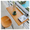 Outdoor-Balkon-Hängetisch, klappbarer Couchtisch mit 4 Ebenen, höhenverstellbar, für jedes Wetter, platzsparender Decktisch, schwarz, 80 x 35 cm (L x B)