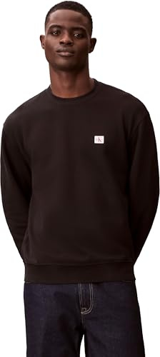 Calvin Klein Herren Sweatshirt Terry Badge mit Rundhalsausschnitt