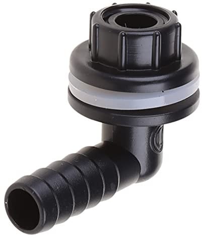 ZICHENXR Connettore acqua in plastica per collegamento del serbatoio adattatore angolare per botti di pioggia Piccoli serbatoi d'acqua Abbeveratoio per pollame attrezzature