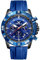 rorios Stilvolle Armbanduhren für Herren Sport Casual Uhren Multifunktionale Analoge Quarz Armbanduhr Chronograph Leuchtende Uhr mit Silikonarmband Blau