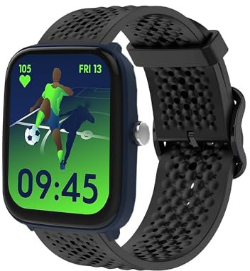 Lamshaw Smartwatch-Armband aus Silikon, kompatibel mit Ice-Watch ICE Junior 2.0, 1,75 Zoll, leicht, wasserfest & hypoallergen, ideal für Sport, Reisen & modische Looks, 21mm, Silikon, Kein Edelstein