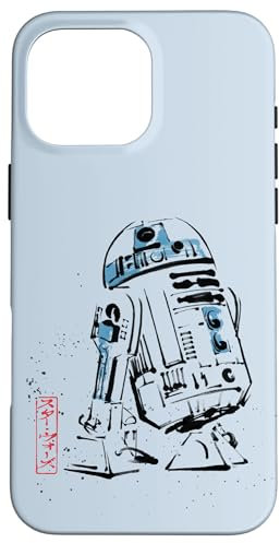 Star Wars R2-D2 Japan Sumi-e Ink Wash Painting Style Case for iPhone 16 Pro Max