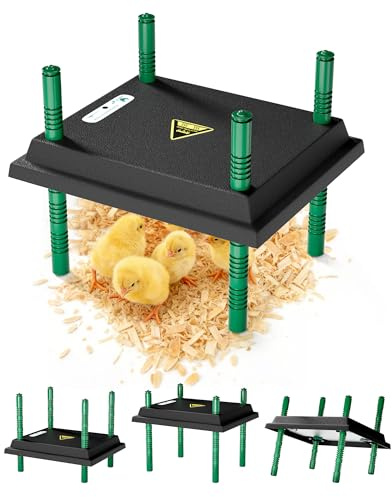 LAOYE Wärmeplatte Küken Wärmelampe Kükenwärmer Heizplatte 30 x 25cm für Klein Hühner Enten Kükenaufzucht Hühnerstall
