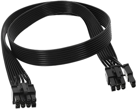 PCIE Cable Compatible with Corsair/Thermaltoke/ARESOAME PCI-E GPU Power Cable, 8 Pin to 6+2 Pin PCIe Cable Modular PSU GPU for Graphics Card Power Supply 65cm