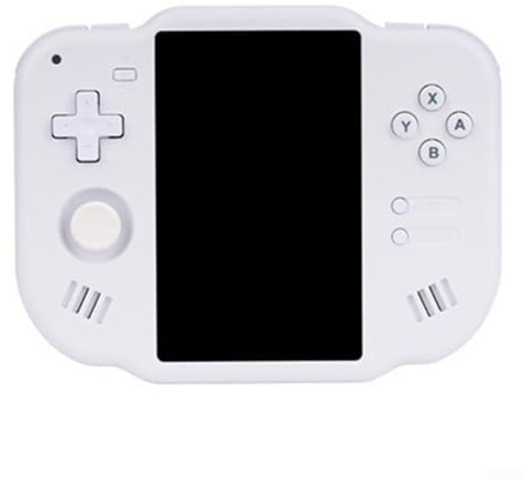 Console de jeu portable rétro avec écran tactile IPS de 4, batterie 300 mAh, 2 Go, pour système Android double, prend en charge les cartes TF 64 Go (blanc)
