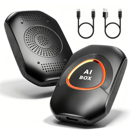 Adattatore wireless 5 in 1 per C-arPlay e Android Auto, adattatore wireless CarPlay con Net-Flix, You-Tube, scheda TF, Plug&Play, Magic Video Ai Box per veicoli con cavo Apple di fabbrica