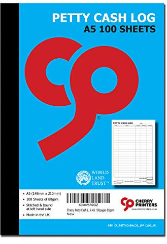 Cherry Kassenbuch, A5, 100 Seiten, 80 g/m²