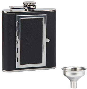 Kitchnexus - Petaca de vino, alcohol, portátil para cigarrillos (2 usos, con embudo)