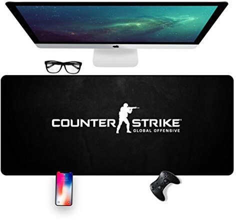 Mauspad, CSGO Speed Gaming Mauspad |XXL Mousepad | 800 x 400mm Großformat | 3 mm Dicke Basis | Perfekte Präzision und Geschwindigkeit, B