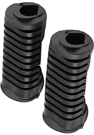 Moto Repose-pieds Pad - Plaque avant moto Repose-Pieds, Repose-pieds en caoutchouc Pad Grip Cover Compatible avec 125cc CG 125