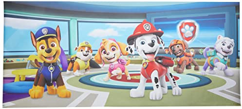 AG Design FTDNH Paw Patrol an Station in den Wolken, Vlies Fototapete für EIN Kinderzimmer, 202 x 90 cm, FTDN H 5392, Mehrfarbig