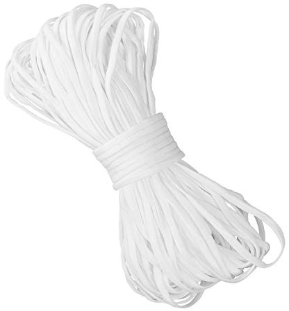 Ponsey Elastisch, weiß, 50 Meter, Nähen