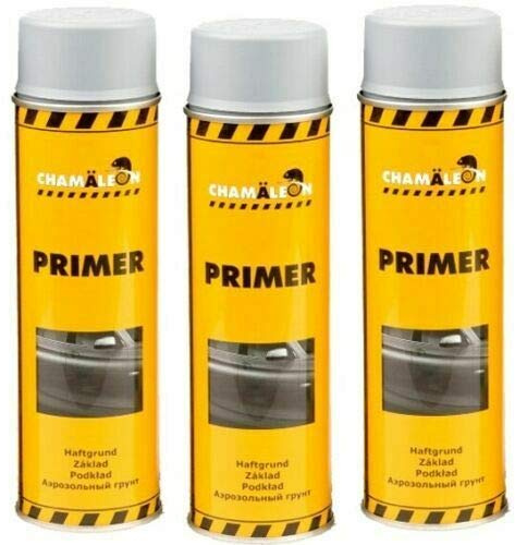 Chamäleon Füller 1K Spray Grau 3X 500ml Grundierung Primer Korrosionsschutz