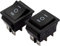 mmtrade | Schalter-Set (1x Schalter + 1x Taster) 230V, ON-OFF-ON/EIN-AUS-EIN Wippschalter Wipptaster, DPDT, Einbauschalter/Einbautaster, 20A/125VAC, 16A/250VAC
