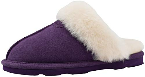 BEARPAW Loki Ii 2 - Women's Sheepskin Slippers Larkspur - 6 Medium